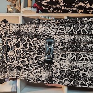 Alfani Monochrome Snakeskin Dress